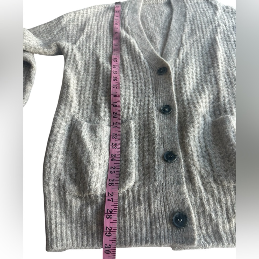 Nordstrom BP Oversized Waffle Stitch Cardigan Grandpa Sweater Size XS - Picture 11 of 13